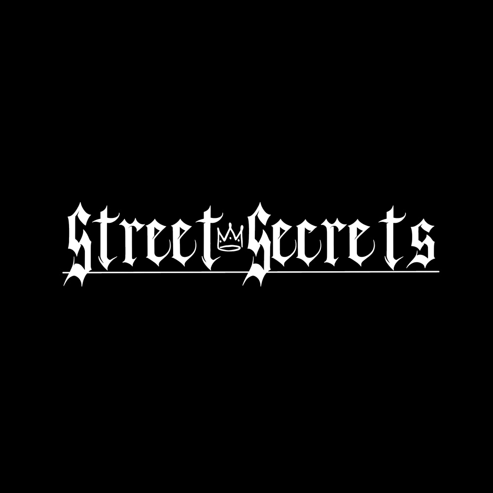 Street Secrets Large White Window Vinyl Sticker