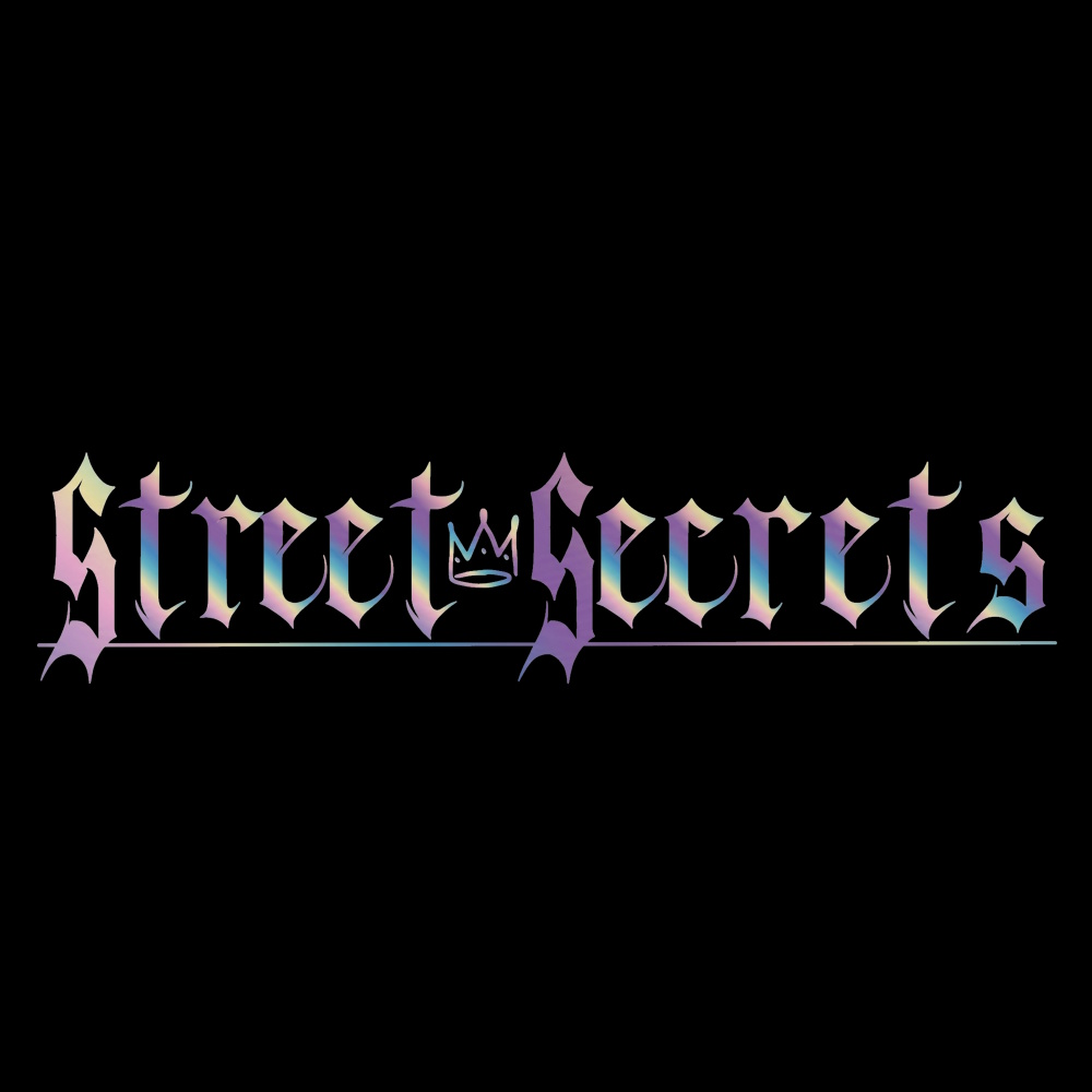 Street Secrets Large Silver Holo Window Vinyl Sticker