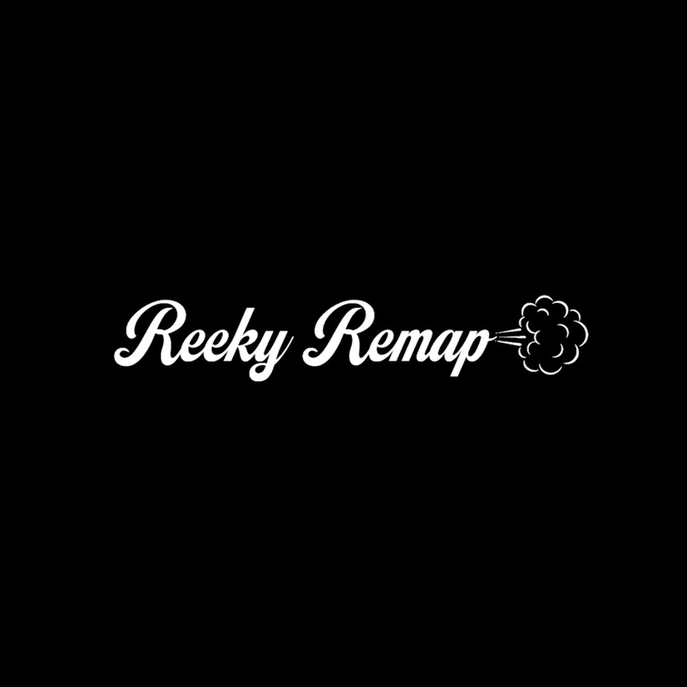 Reeky Remap White Vinyl Window Sticker